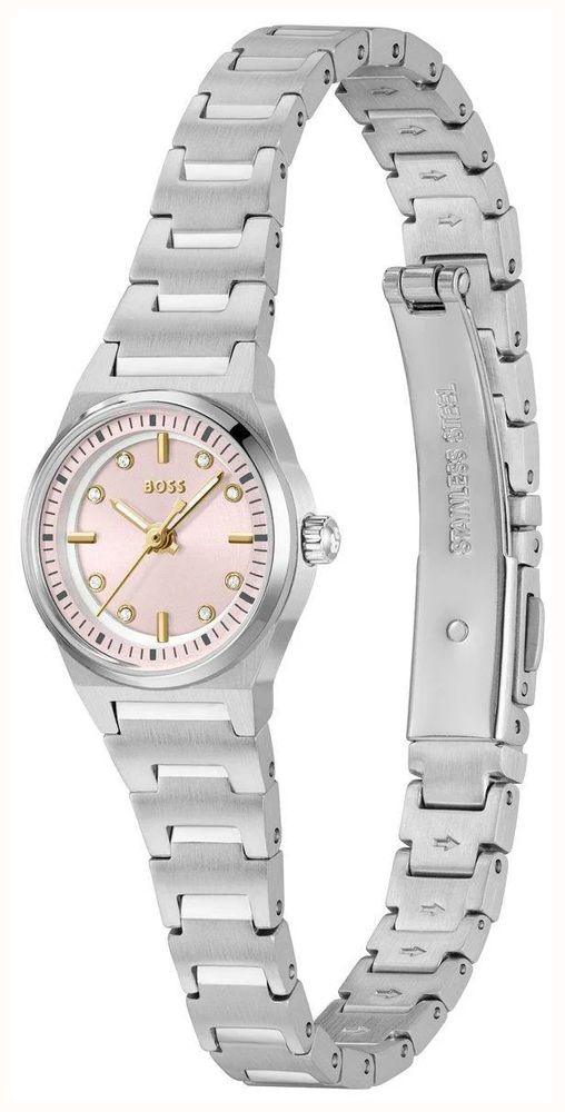 BOSS Ladies Stainless Steel Pink Dial Graceful Precious 1502862 - alternate view 2