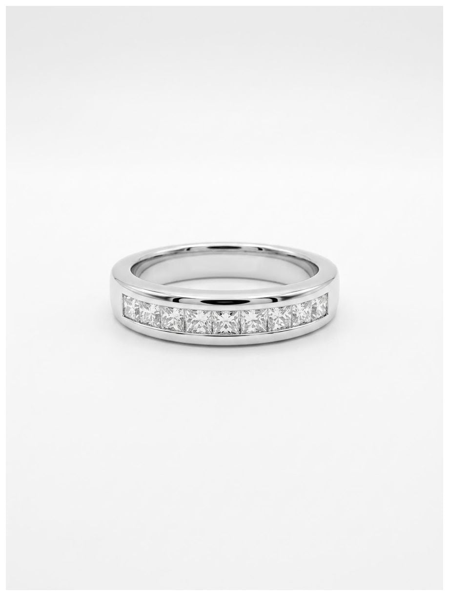 James Moore & Co LFS1700-W 0.52ct Princess Natural Diamond Jewellery