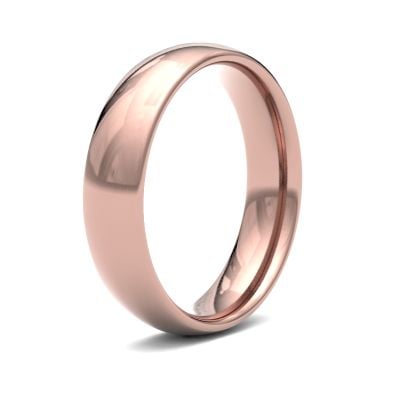 James Moore Wedding Ring  | 5mm | Medium | Size Traditional Court | AG_5LMC-9R AG_5LMC-9R