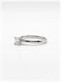 0.25ct Princess Natural Diamond Platinum Solitaire Ring ENG22071 - alternate view 2