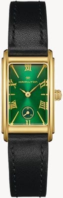 Hamilton American Classic Ardmore Quartz (18.7mm) Green Dial / Black Leather Strap H11261760