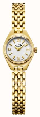 Rotary Balmoral | White Dial | Gold Stainless Steel Bracelet LB05128/70
