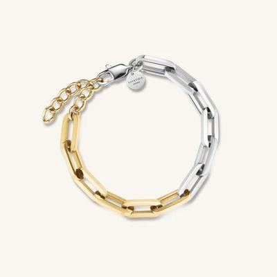 Rosefield Jewellery Duotone Chain Two-Tone Bracelet JBDCG-J708