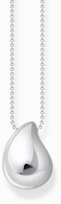 Thomas Sabo Organic Drop Shape Pendant Sterling Silver Necklace 50cm KE2281-001-21-L50V