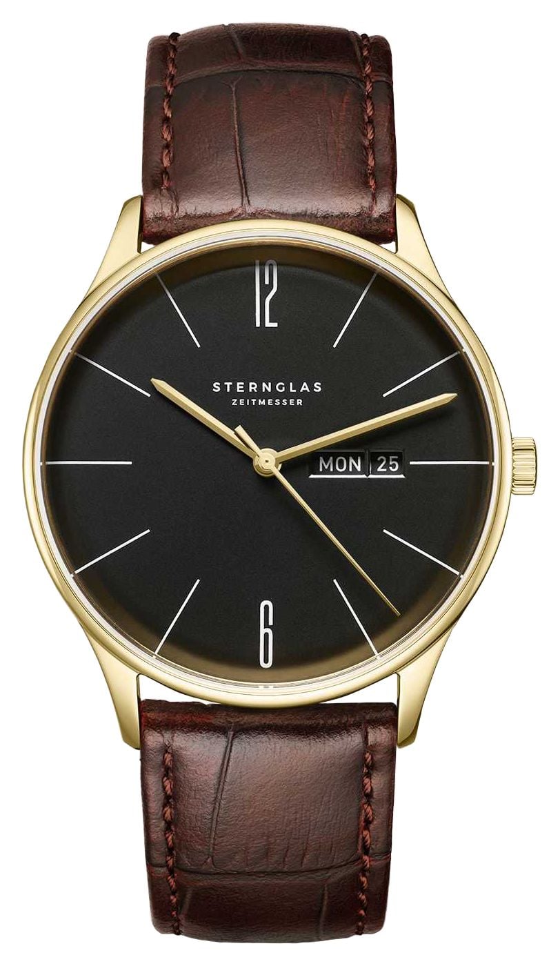 STERNGLAS S01-BE04-HE01 Berlin Quartz (38mm) Piano Black Watch