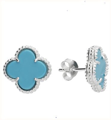 James Moore CME Sterling Silver Turquoise Stud Earrings H6403/T