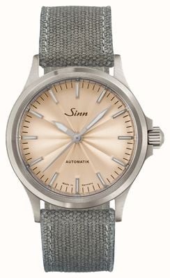 Sinn 556 Limited Edition 'One of 300' (38.5mm) Sand Guilloché Dial / Grey Canvas Strap 556.0122 CANVAS