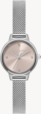 Olivia Burton Mini Classic (23mm) Pink Dial / Stainless Steel Mesh Bracelet 24000244