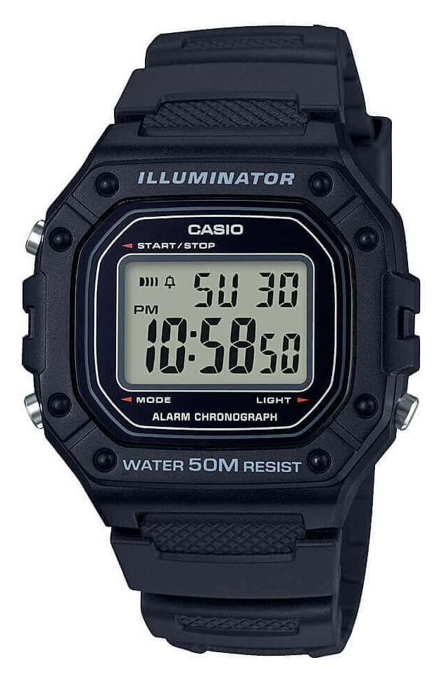 Casio W-218H-1AVEF Illuminator W-218 Series Digital Watch
