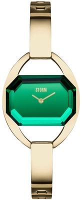 STORM TULISA GOLD LAZER GREEN (29mm) Green Dial / Gold-Tone Stainless Steel Bracelet 47545/GD/GN