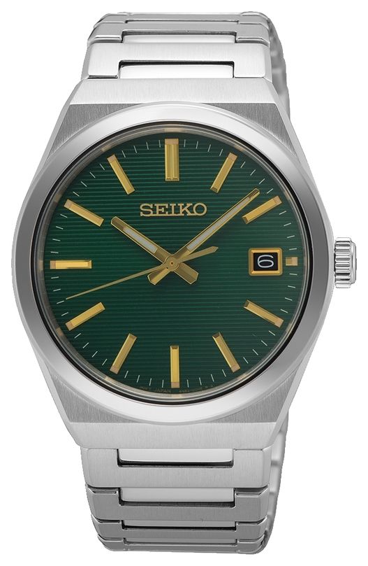 Seiko SUR601P1 Essential Time (38.9mm) Forest Green Dial / Watch