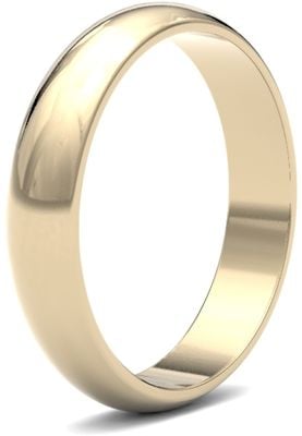 James Moore Wedding Rings | 9ct Yellow Gold | 4mm | Light | D-Shape | AG_4LLD-9Y