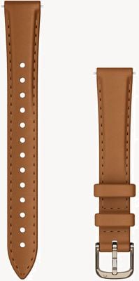 Garmin Lily 2 Bands (14 mm) Tan Leather Cream Gold Hardware 010-13302-20