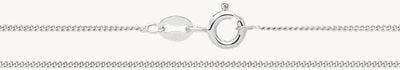 Treasure House Silver Fine Curb Chain 20" G1039/20