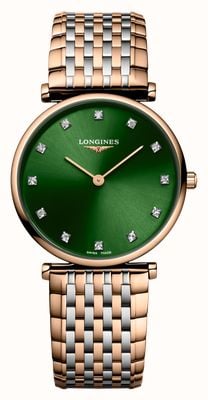 LONGINES La Grande Classique De Longines (29mm) Sunray Green Dial / Two-Tone Stainless Steel Bracelet L45121087