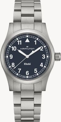 Hamilton Khaki Field Quartz (38mm) Navy Blue Dial / Stainless Steel Bracelet H69401140