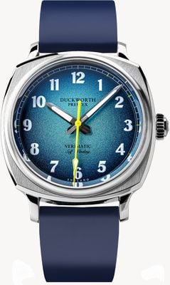 Duckworth Prestex Verimatic (39mm) Blue Fumé Dial / Blue Rubber D891-03-DR