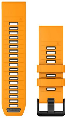 Garmin QuickFit® 26 Strap Only Bands (26mm) Spark Orange/Graphite Silicone 010-13393-01