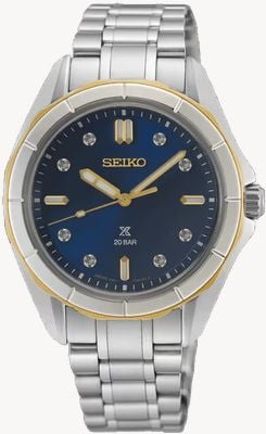 Seiko Prospex Ladies Marine Sports Diamond-set In Nautical Navy SUR620J1