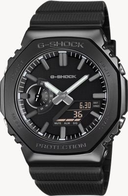 Casio G-Shock G-Steel 2100-Series Luxe Black (44.4mm) Black Dial / Black Bio-Based Resin Band GM-2100LXB-1AER