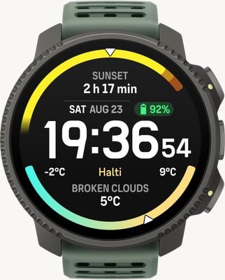 Suunto VERTICAL 2 Titanium AMOLED Outdoor Adventure Watch (49mm) Sage Green SS051209000