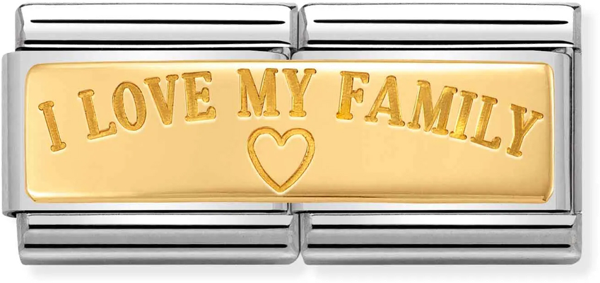Nomination Classic I Love Family Steel Charm 030710/03