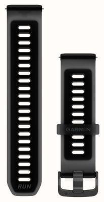 Garmin Quick Release Bands (22mm) Translucent Black/Black Silicone with Slate Hardware - Strap Only 010-11251-AT