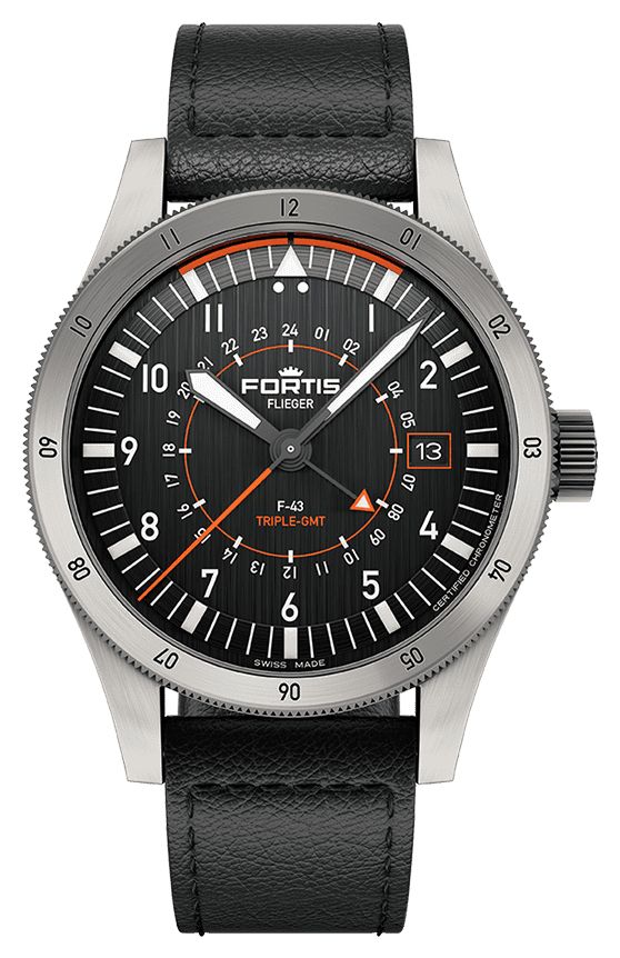 FORTIS F4260001 Flieger F-43 Triple-GMT Original (43mm) Watch