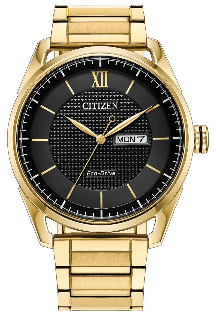 Citizen AW0089-52E Eco-Drive Day/Date (42mm) Black Dial / Watch