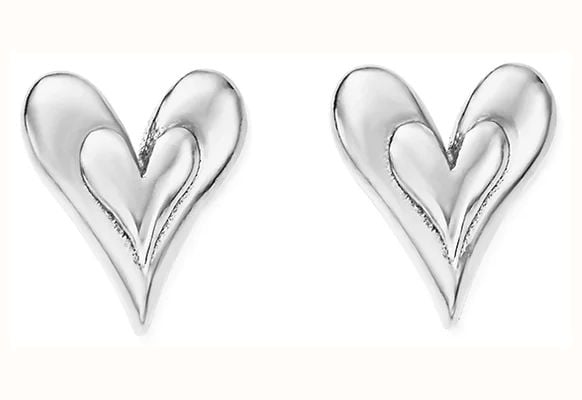 ChloBo Sunlit Heart Stud Earrings - 925 Sterling Silver SEST3596