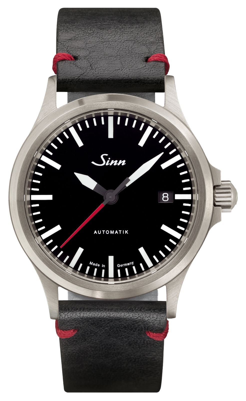Sinn 556.0106 BLACK VINTAGE LEATHER RED STITCH 556 I RS | Watch