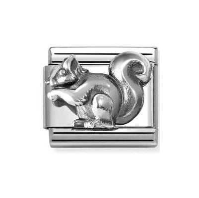 Nomination 330114/06 Classic Silver Oxidized Squirrel Charm Jewellery