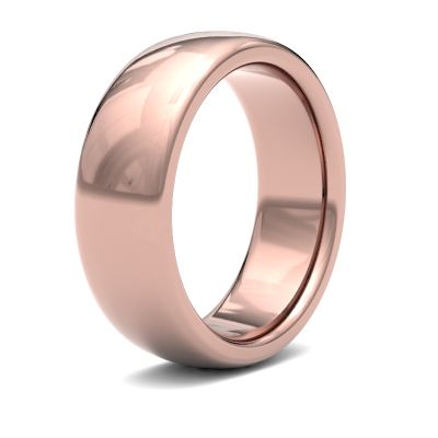 James Moore Wedding Rings | 18ct Rose Gold | 7mm | Heavy | Premium Court | AG_7LHP-18R