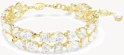 Swarovski Mesmera Bracelet Mixed Cuts, White, Gold-Tone Plated 5743827