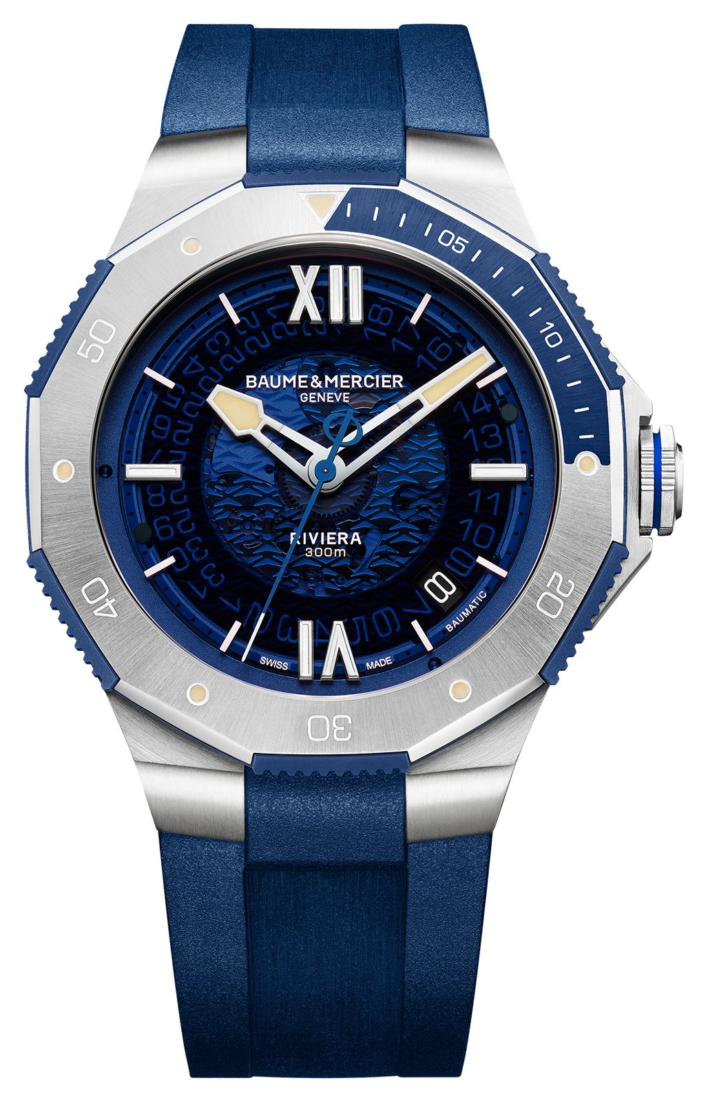 Baume & Mercier 10716 Men's Riviera Automatic (42Mm) Blue Watch