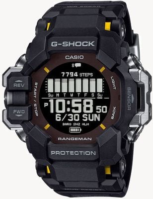 Casio Master of G Rangeman GPR-H1000 Tough Solar HR GPS - Black GPR-H1000-1ER