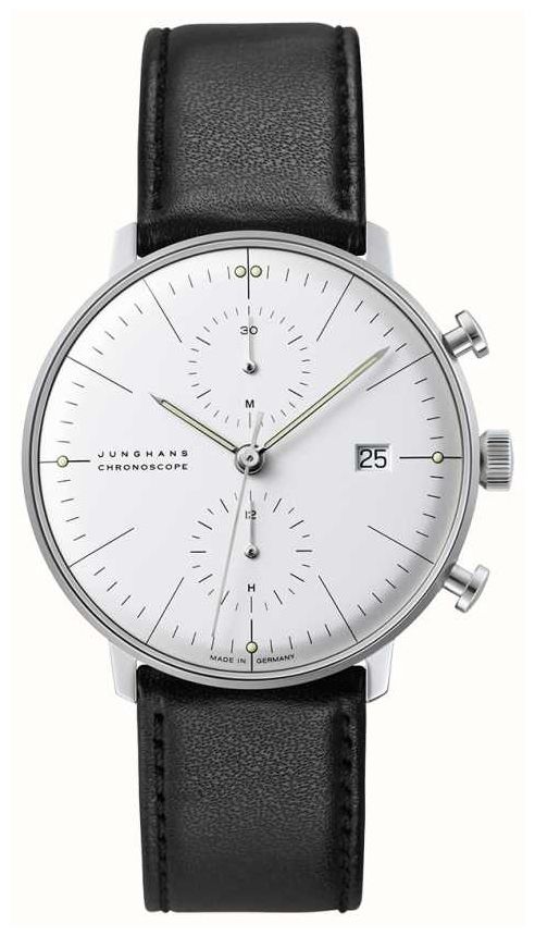 Junghans 27/4600.02 Max Bill Chronoscope (40mm) White Dial Watch