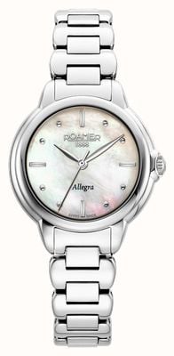 Roamer Women's Allegra (32mm) Mother-of-Pearl Dial / Stainless Steel Bracelet 977847 41 20 20