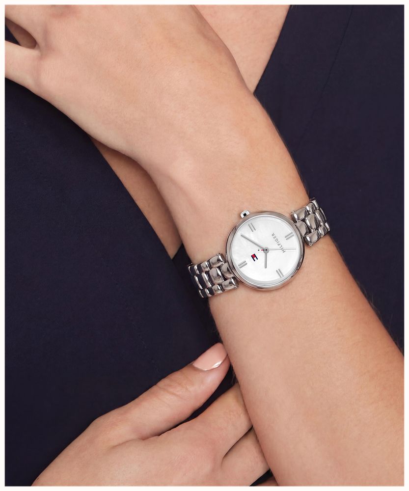 Tommy Hilfiger Annie Stainless Steel White Mother of Pearl Dial Watch 1782929 - alternate view 4