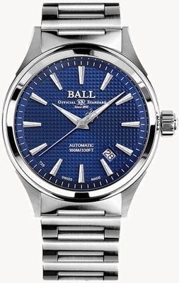 Ball Watch Company Fireman Victory | Steel Bracelet | Clous De Paris Blue NM2098C-S5J-BE