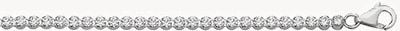 STERLING SILVER LADIES' CZ BRACELET G2588