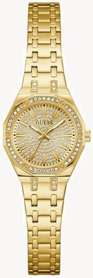 Guess PIXIE Crystal (25mm) Gold Dial / Gold PVD Stainless Steel Bracelet GW0931L2