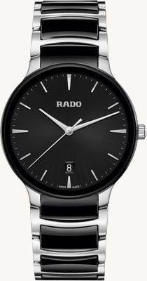 RADO Centrix Quartz (39.5mm) Black Dial / Black High-Tech Ceramic & Stainless Steel R30021152