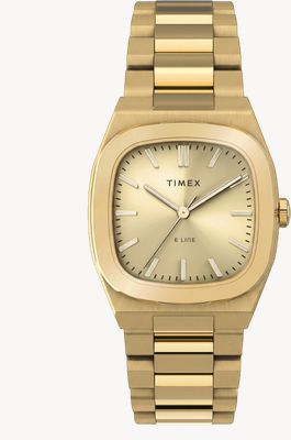 Timex Quartz E-line 30mm Gold Stainless Steel Bracelet Watch TW6A00900