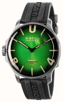 U-Boat Darkmoon SS (46.5mm) Noble Green Soleil Dial / Black Vulcanised Rubber Strap 8702/E