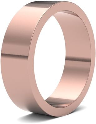 James Moore Wedding Ring  | 18ct Rose Gold | 6mm | Light | Size Flat | AG_6GLF-18R AG_6GLF-18R