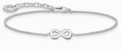 Thomas Sabo Infinity Symbol Sterling Silver Bracelet 19cm A2161-001-21-L19V