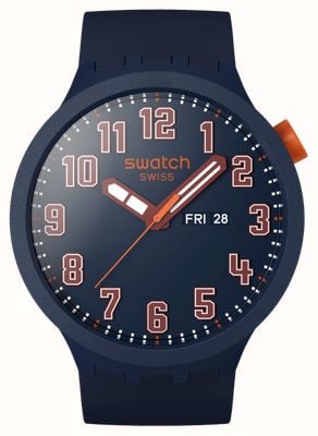 Swatch ESSENTIALLY CONFIDENT (47mm) Dark Blue Dial / Gradient Dark Blue Silicone Strap SB01S700