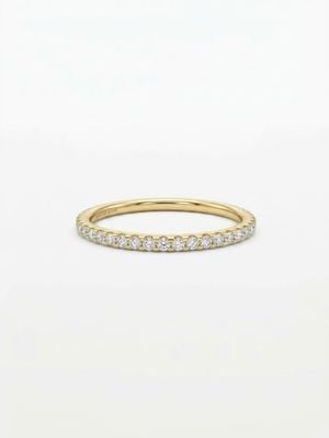 0.25ct Round Brilliant Natural Diamond 18ct Yellow Gold Half Eternity HET1973