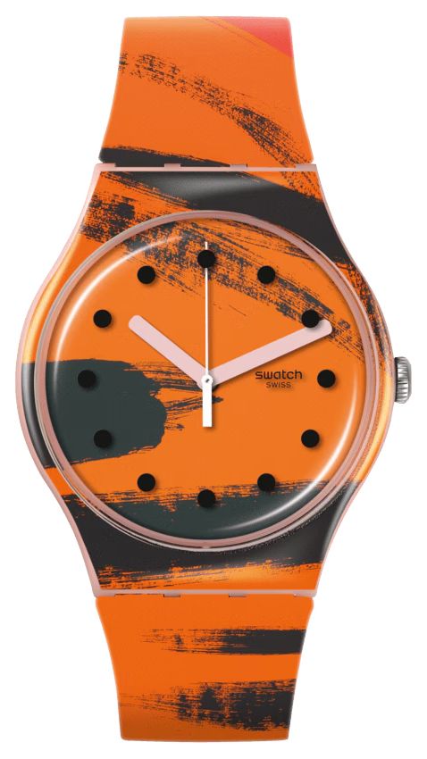 Swatch SUOZ362C x Tate – BARNS-GRAHAM’S ORANGE AND RED ON Watch
